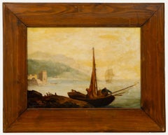 Manner of Claude-Joseph Vernet (1714-1789) - 19th Century Oil, Raising the Sails