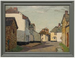 Manner of David Bond Walker (1891-1977) - c.1946 Oil, Suffolk Village