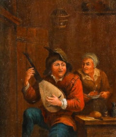 Manner of David Teniers the Younger (1610-1690) - Oil, The Lute Player