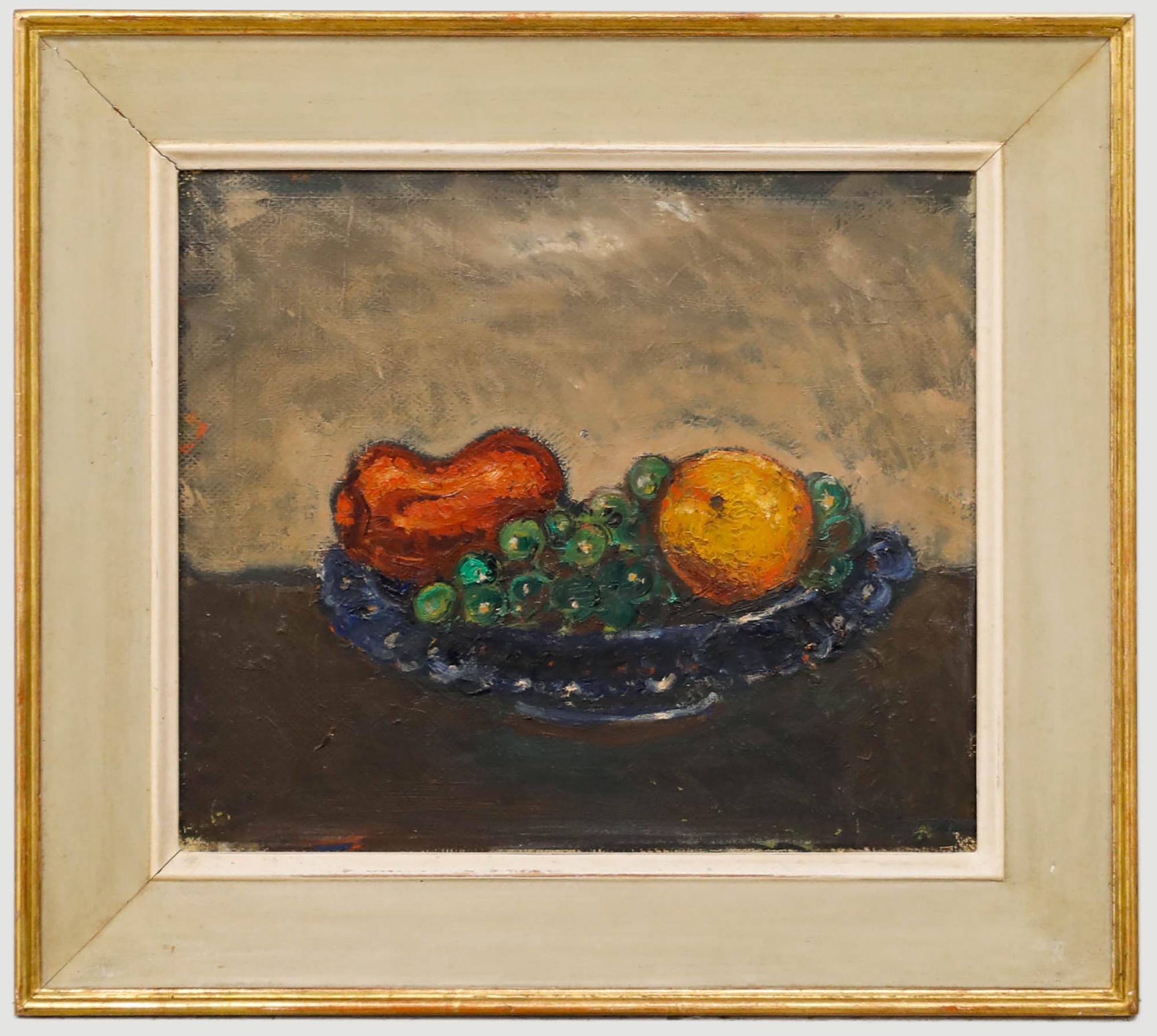 Manner of Floris Hendrik Verster (1861-1927) - Framed Oil, Bowl of Fruit