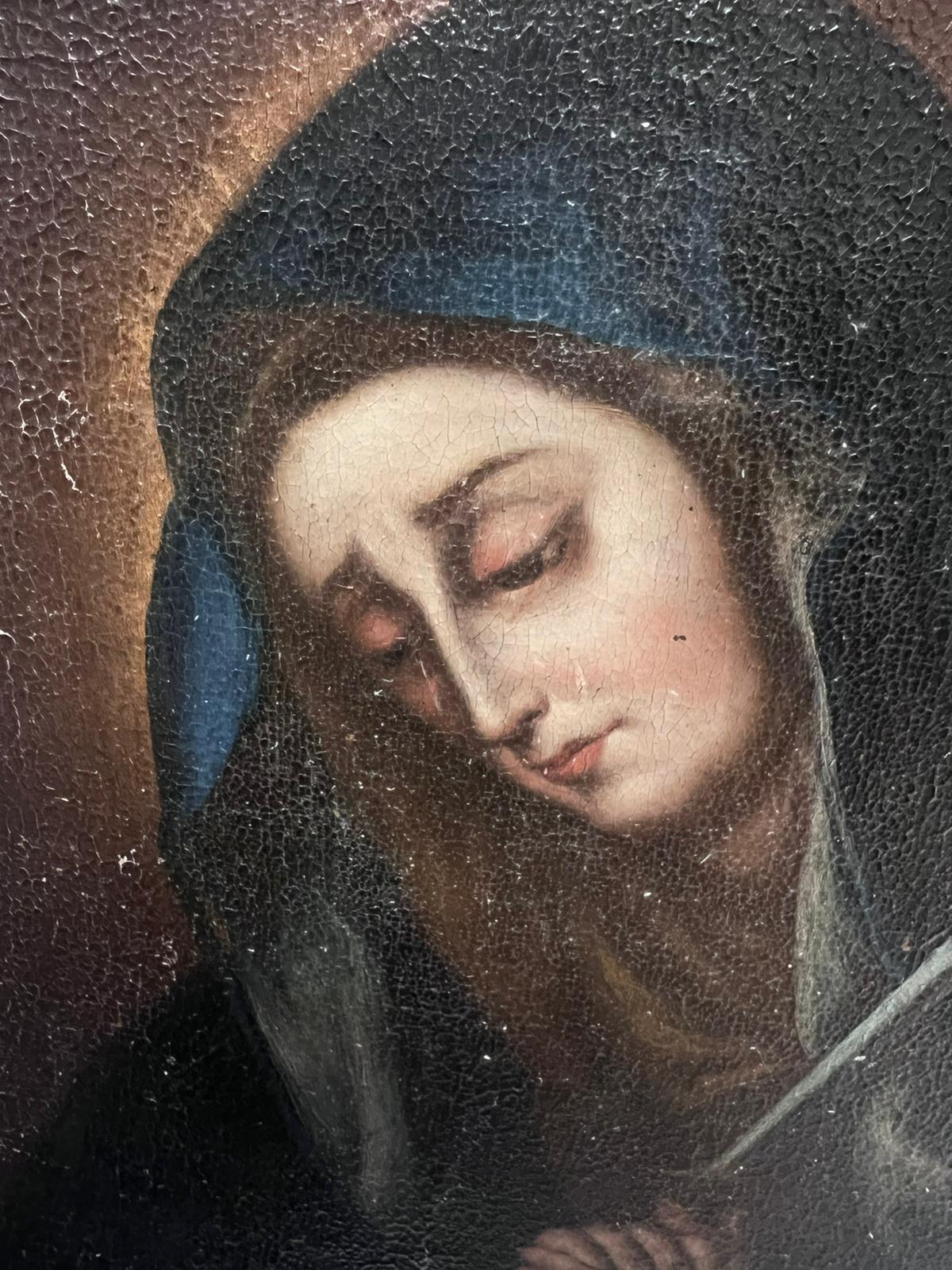 À la manière de Guido Reni (1575-1642), La Prophée de Simeon, grande peinture ancienne - Maîtres anciens Painting par Unknown