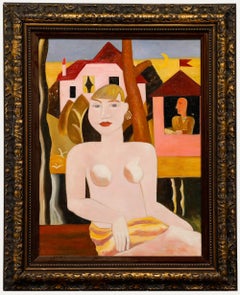 Manner of Gustave de Smet (1877-1943) - 20th Century Oil, Nude in Moonlight