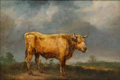 Manière de James Ward (1769-1859) - Huile du XIXe siècle, Étude d'un taureau