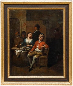 Manner of Jan Baptist Lambrechts (1680-c.1731) - 19th Century Oil, In the Tavern