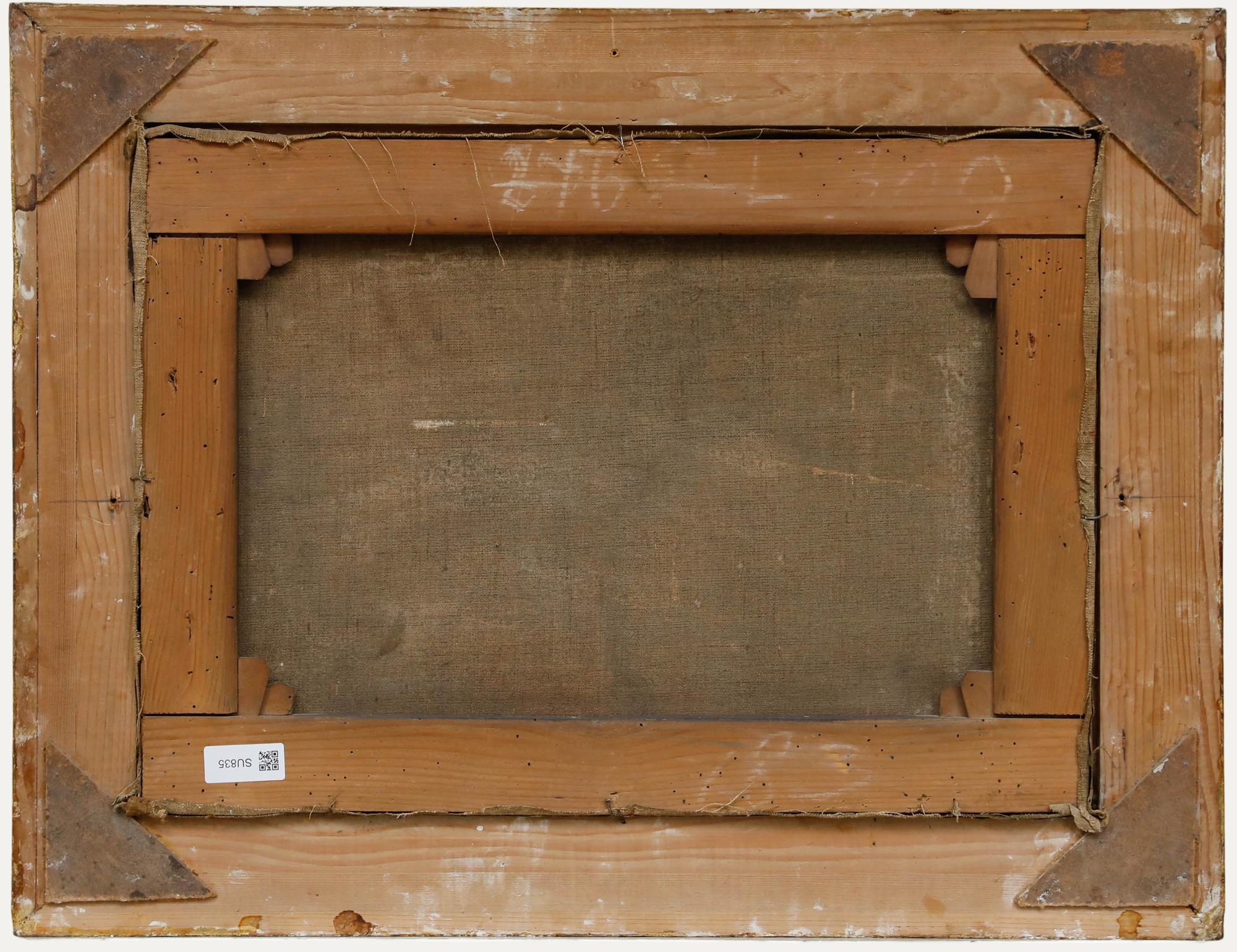 Nach Art von Jan Jacob Fels (1816-1883) - Ende 19. Jahrhundert Öl, Der Bildstock (Braun), Landscape Painting, von Unknown