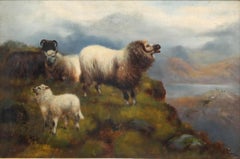 Manner of John Shirley Fox - Early 20th Century Oil, Sheep in the Highlands