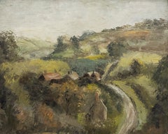 Manner of Kyffin Williams - Framed 20th Century Oil, Valley Landscape