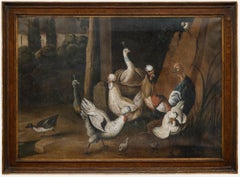 Manner of Melchior d'Hondecoeter - Dutch School Oil, Wild Fowl in a Landscape