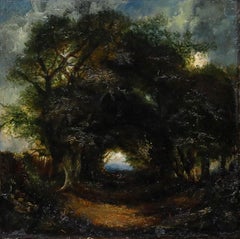 Manner of Narcisse Virgile Diaz de la Pena - 19th Century Oil, The Wooded Path