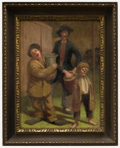 Ruskin Spear in der Art von Ruskin - Öl, Circusdarsteller, Mitte des 20. Jahrhunderts