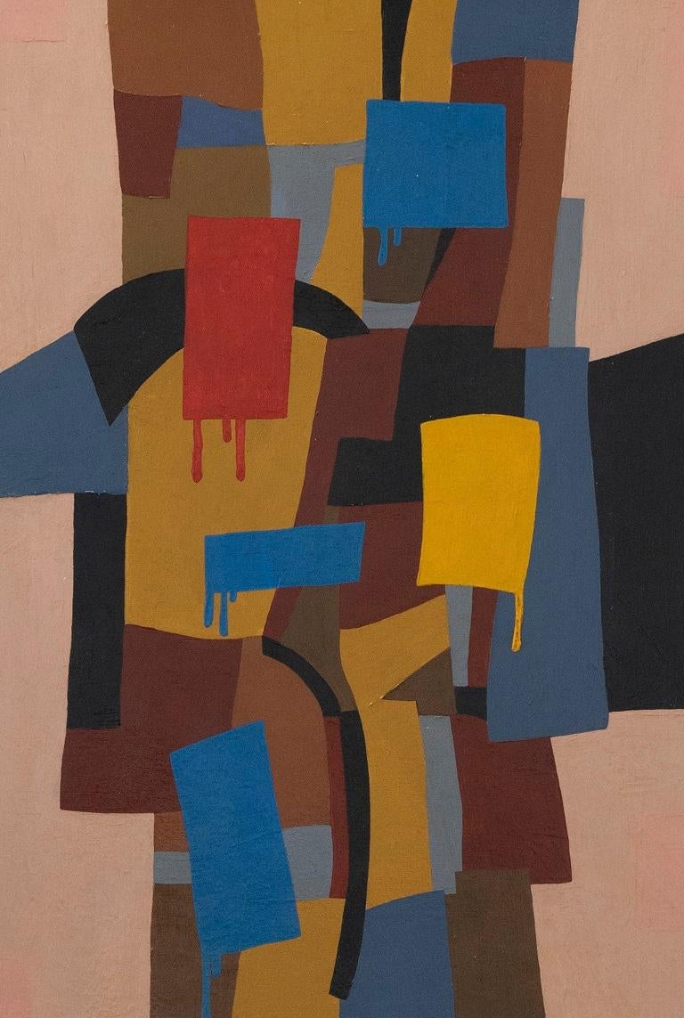 Maniera di Stanley Bate - Scuola americana del XX secolo Olio, Trasformazione - Painting di Unknown