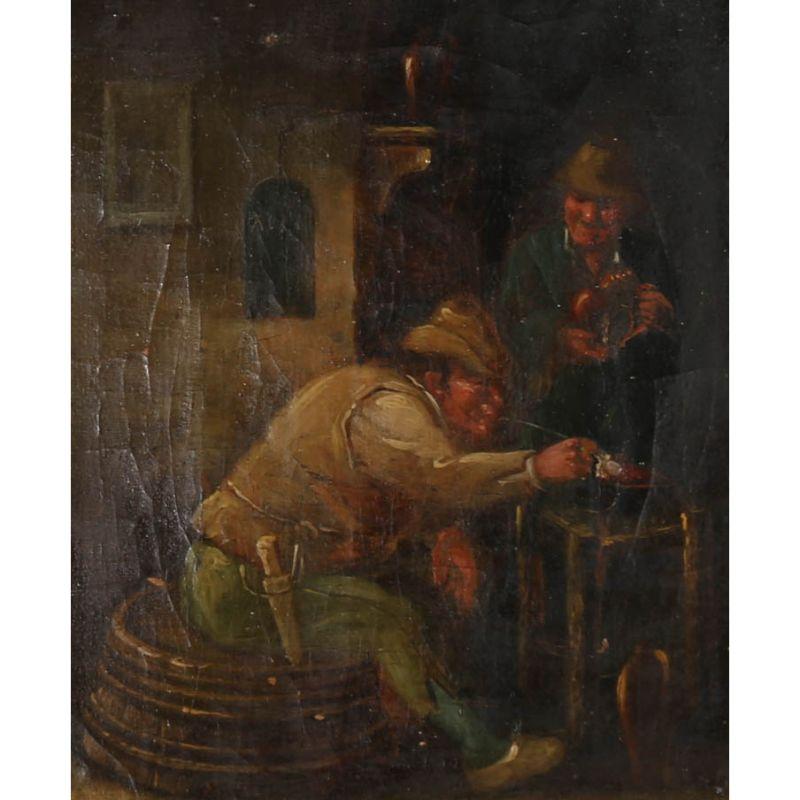 Maniera di Teniers il Giovane (1610-1690) - Olio del 19° secolo, di fantasia? - Painting di Unknown