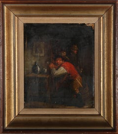 Antique Manner of Teniers the Younger (1610-1690) - 19th Century Oil, Time For A Drink