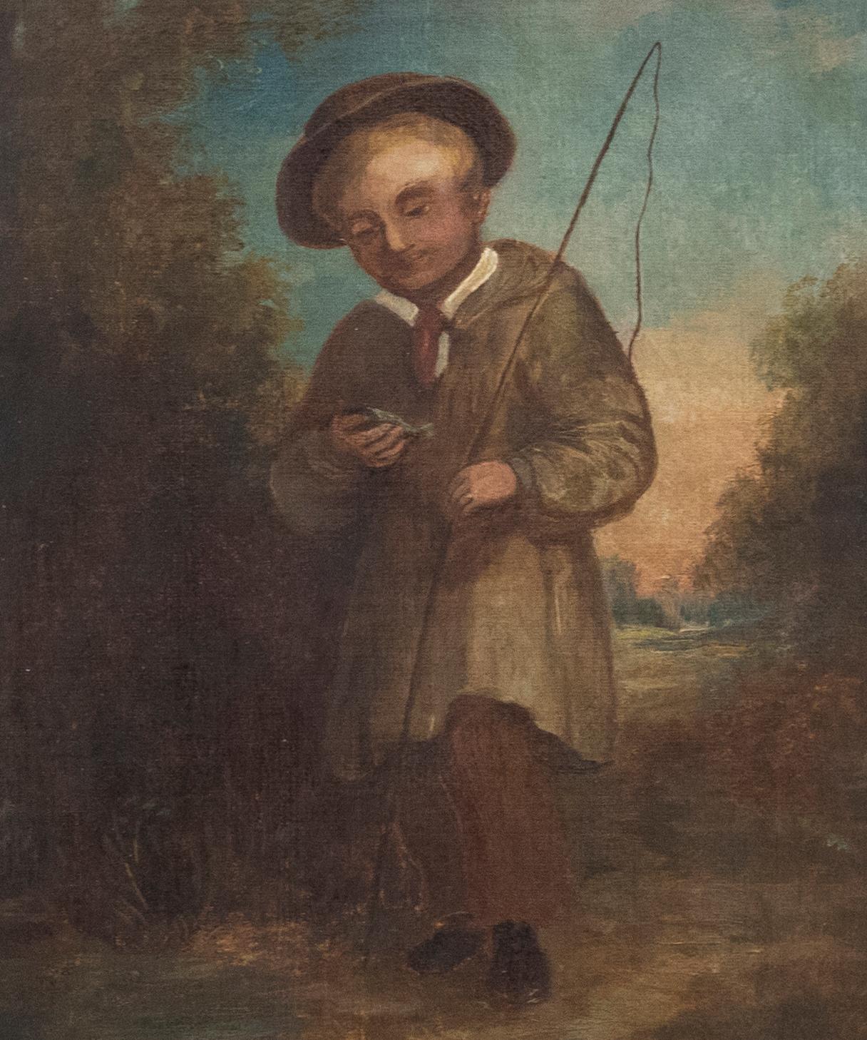 Manner of Thomas Barker of Bath - Mid 19th Century Oil, A Proud Catch - Painting by Unknown