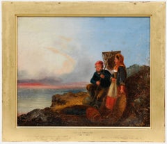 Manner of William Collins (1788-1847) - Mid 19th Century Oil, Fisher Folk