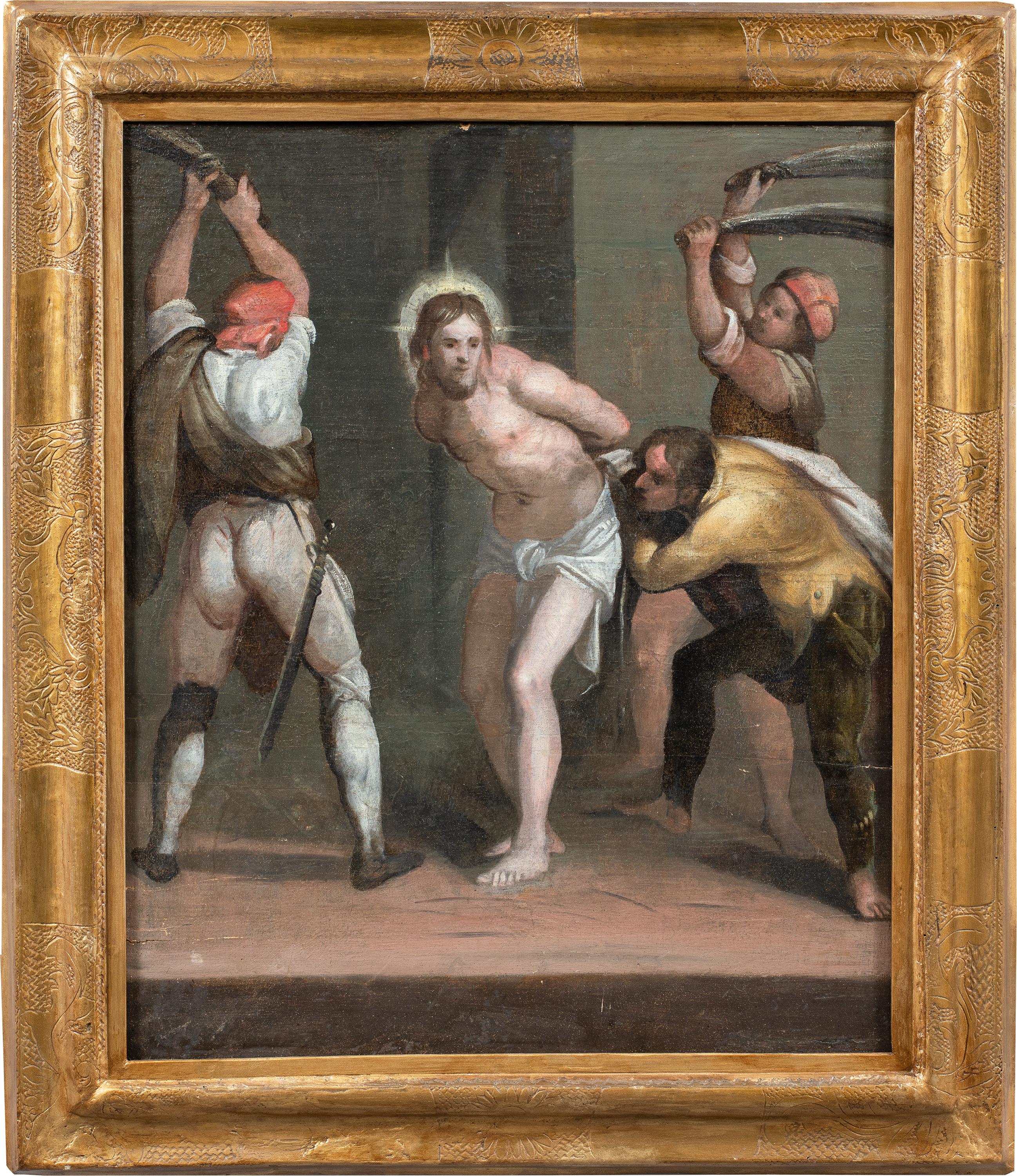 Mannerist Florentine master - late 16th century figure painting - Flagellation