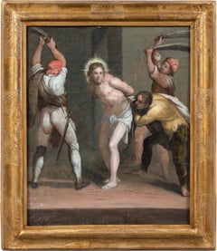 Mannerist Florentine master - late 16th century figure painting - Flagellation