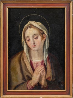 Pintor manierista italiano - 16/17 pintura de figuras - Madonna rezando