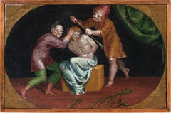 Pintor manierista italiano - Pintura de figuras del siglo XVI - Cristo burlado