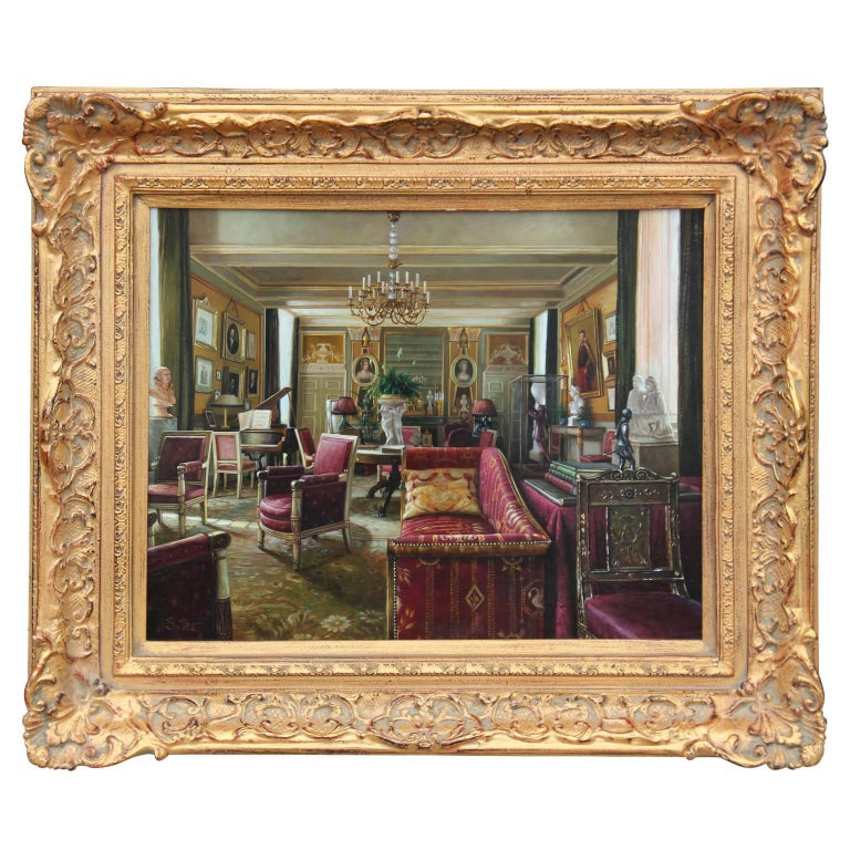 Unknown - Mansion Interior Architectural Paintings at 1stDibs
