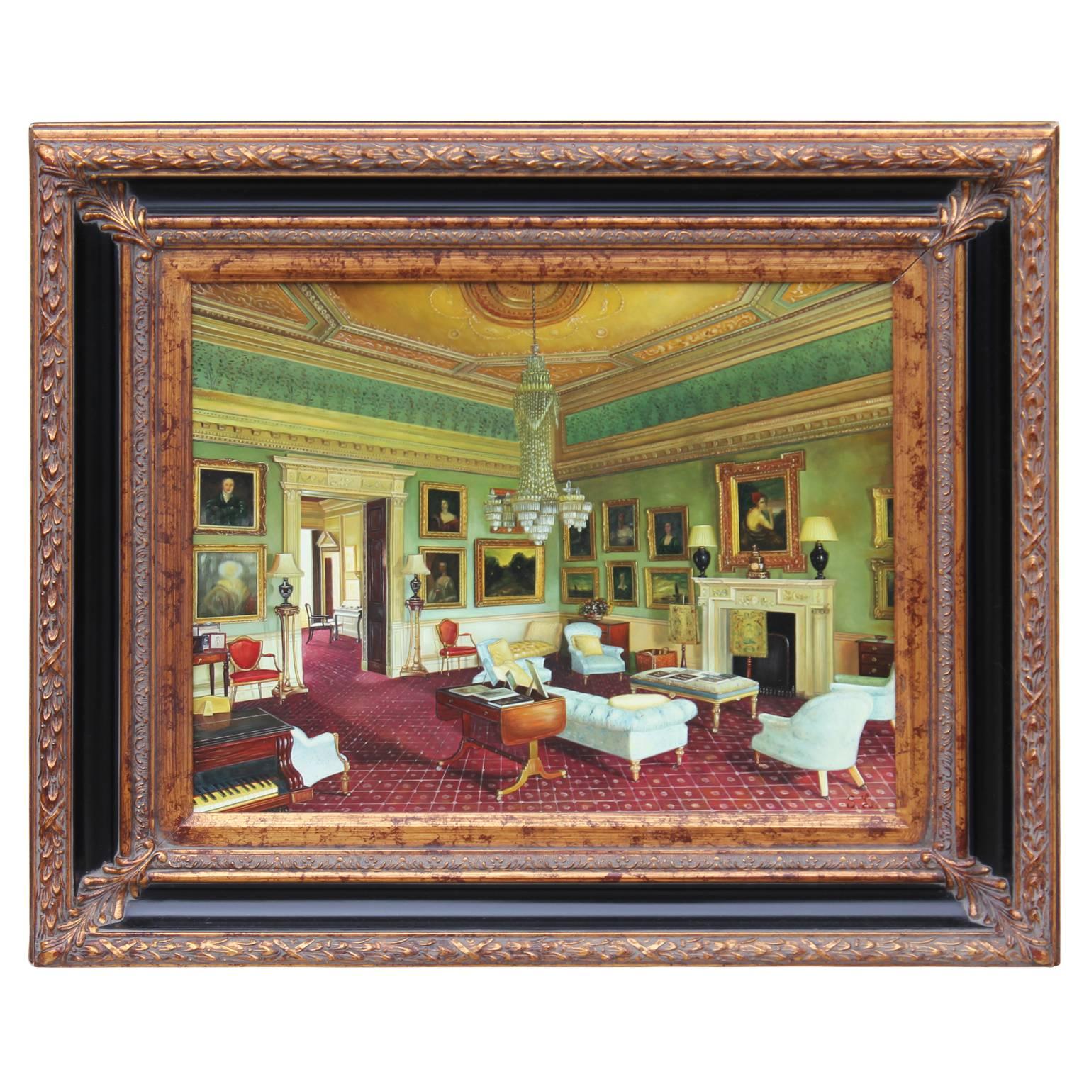 Mansion Interior Architectural Paintings by S. Lee. Multiple interior scenes available as shown in the pictures. Each painting is $1500. Please inquire with us about measurements and other information if needed. 