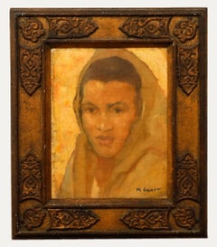 Marcel Canet (1875-1959) - Early 20th Century Oil, Portrait Study of a Woman