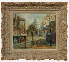 Marcel Caradec (1901-1998)  - Mid 20th Century Oil, Morning in Montmartre