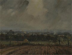 Marcus Holly Ford (1914-1989)-Signed & Framed Mid 19th Century Oil, Winter Farm