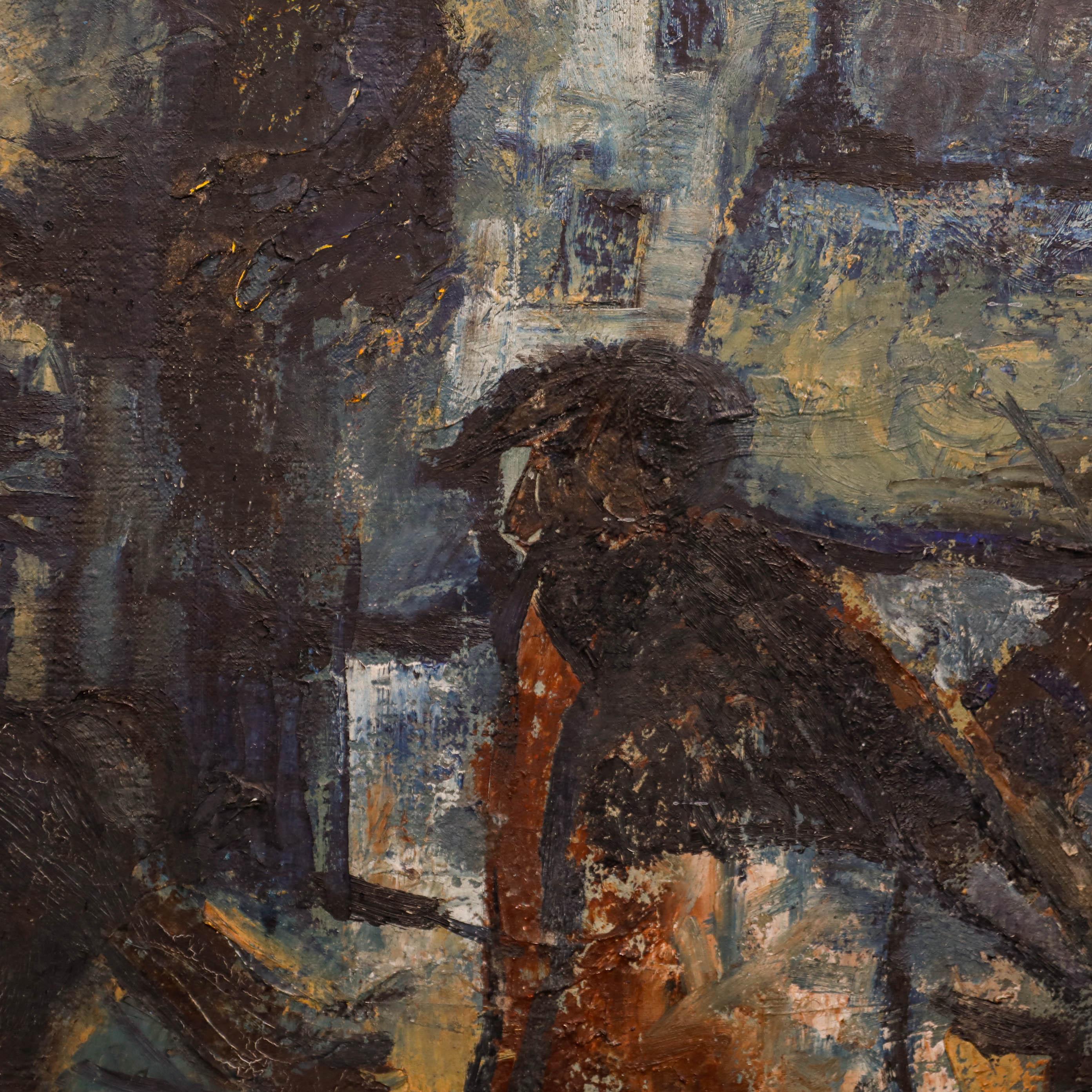 Signé en bas à droite. (Provenance : collection privée Conwy) Sur toile sur châssis.