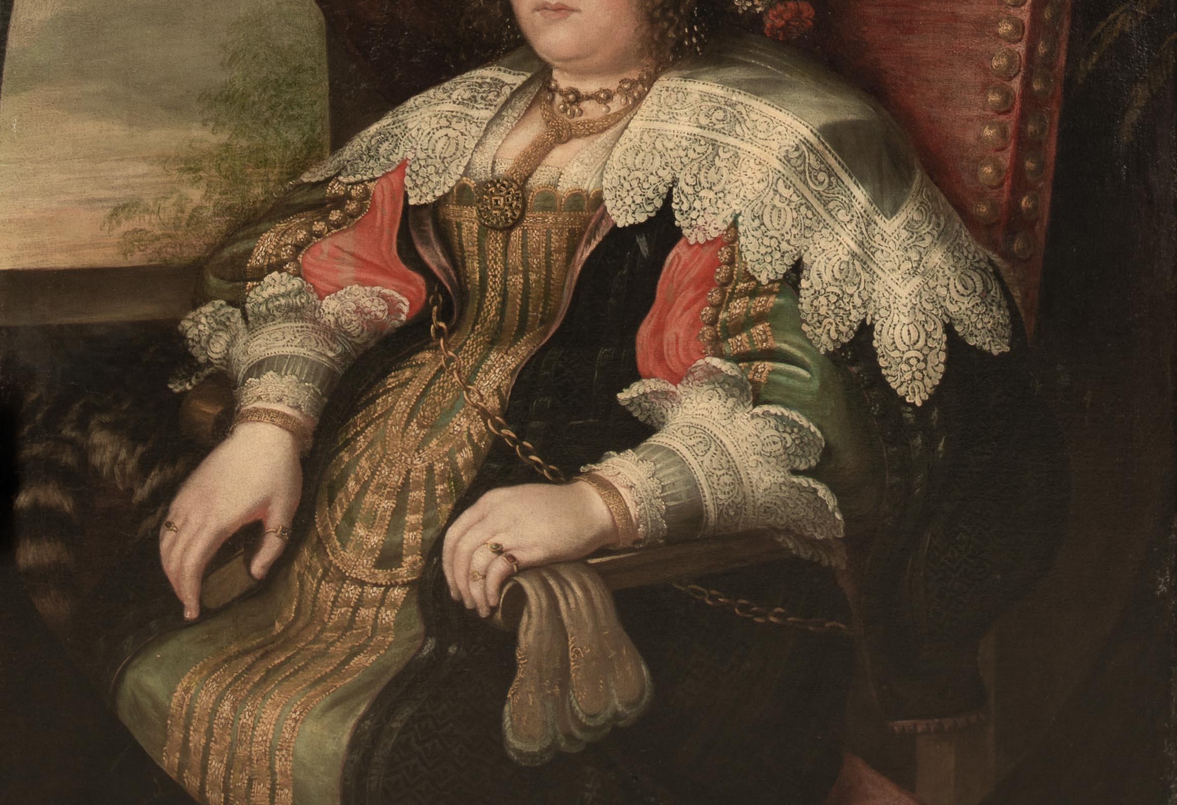 Margherita de' Medici (1612-1679)  Duchessa di Parma e Piacenza SCUOLA MILANESE 3