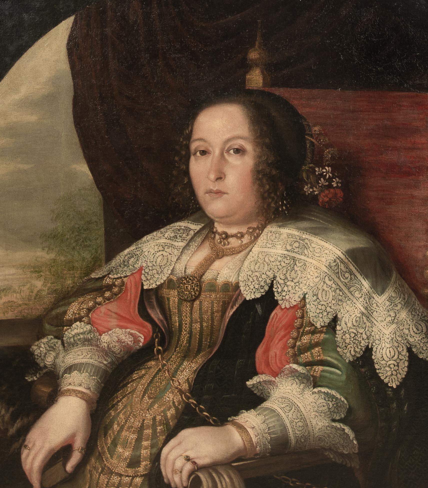 Margherita de' Medici (1612-1679)  Duchessa di Parma e Piacenza SCUOLA MILANESE 4
