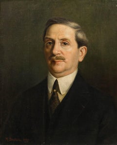 Marguerite Dorbritz (b.1886) - 1927 Oil, Portrait of a Gentleman