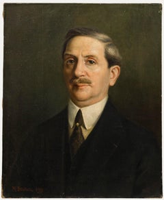 Marguerite Dorbritz (b.1886) - 1927 Oil, Portrait of a Gentleman