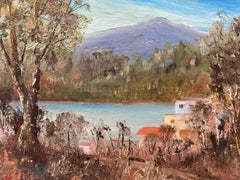 Maria Kincaid "Mountain Village" Original Oil Painting C.1950