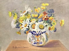 MARIE CHAUTARD-CARREAU - FINE EARLY 20thC FRENCH IMPRESSIONIST FLOWER PAINTING