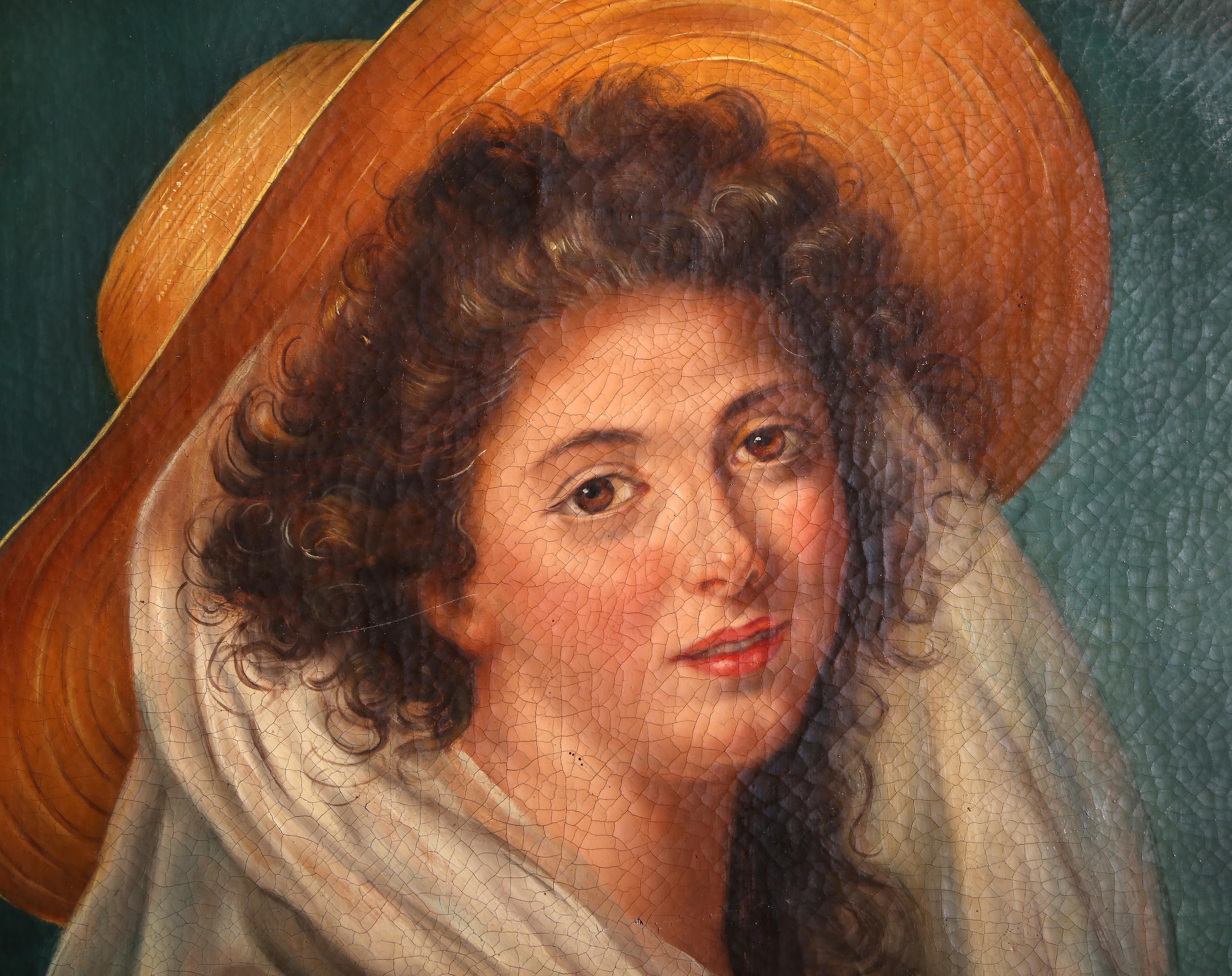 Marie Gabrielle de Gramont, Rococo Oil Painting after Vigée Le Brun For Sale 1