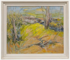 Marjorie and Marjorie - Huile encadrée du 20e siècle, paysage d'automne