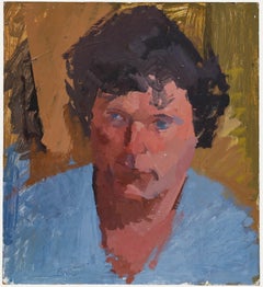 Mark Ford - Öl des 20. Jahrhunderts, Gentleman im blauen Hemd