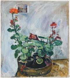 Mark Ford - Zeitgenössisches Öl, Topfblumen