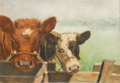 Mark Osman Curtis (1879-1959) - Mitte 20. Jahrhundert Öl, Fütterungszeit