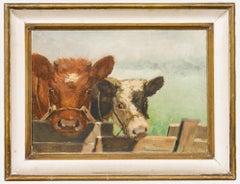Mark Osman Curtis (1879-1959) - Mitte 20. Jahrhundert Öl, Fütterungszeit