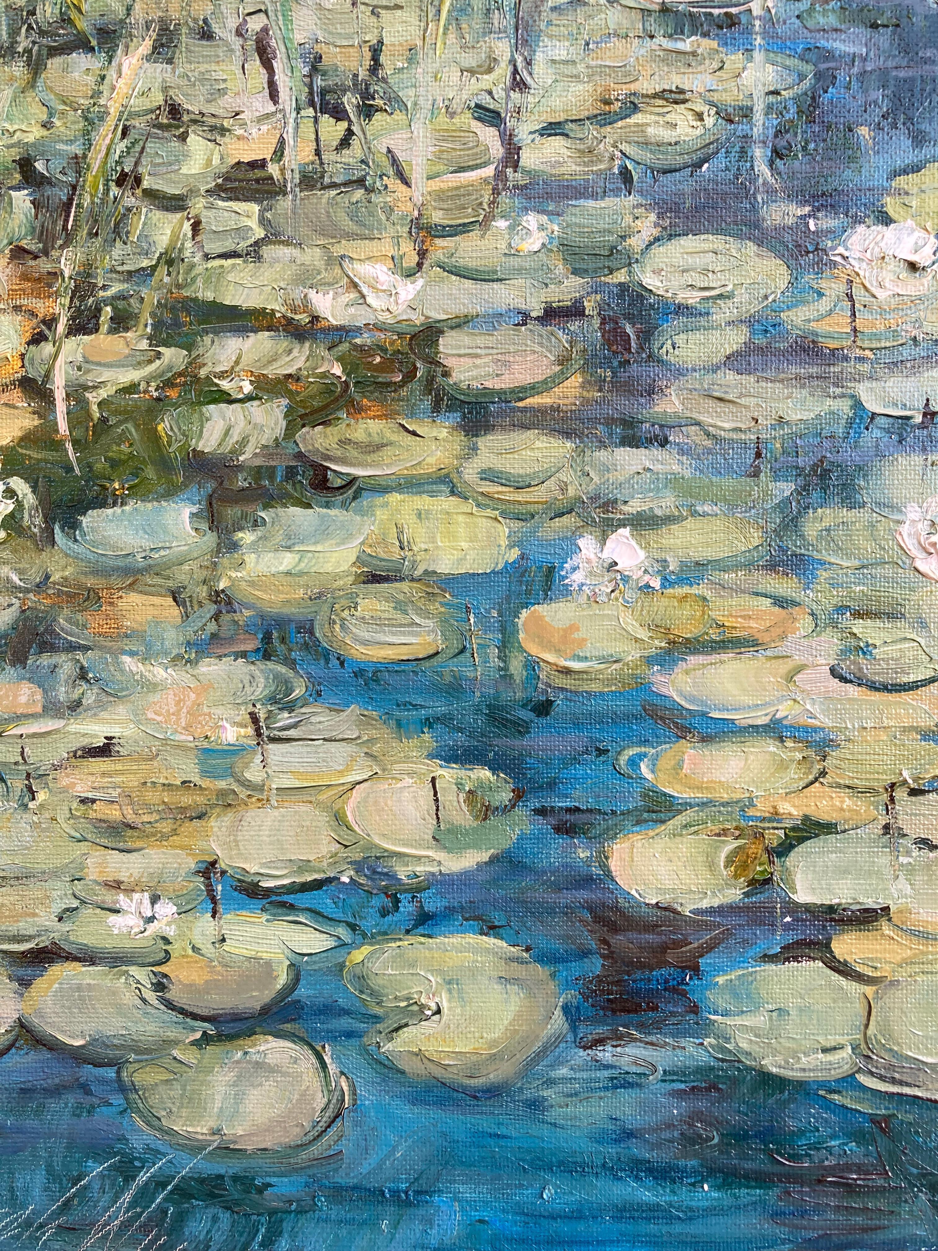 water lilies paintings