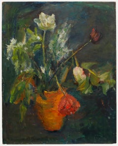 Martha Offner - Olio del XX secolo, Vaso di tulipani