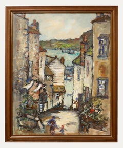 Vintage Mary Stella Edwards (1915-2009) - 20th Century Oil, Bethesda Hill, St Ives