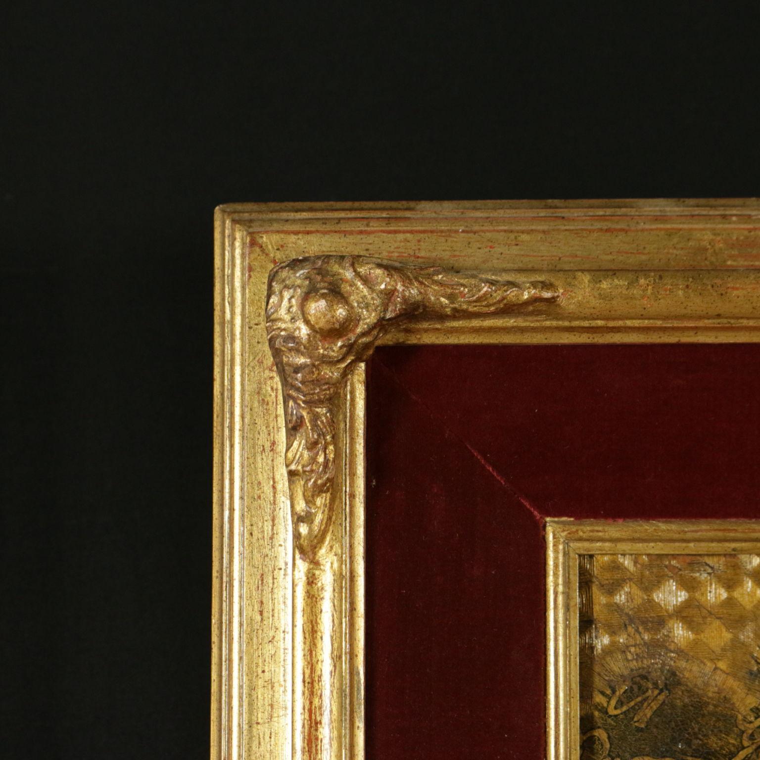Peintures assorties sur cuir 18ème siècle, Scène de Gallant et Scène bucolique  6