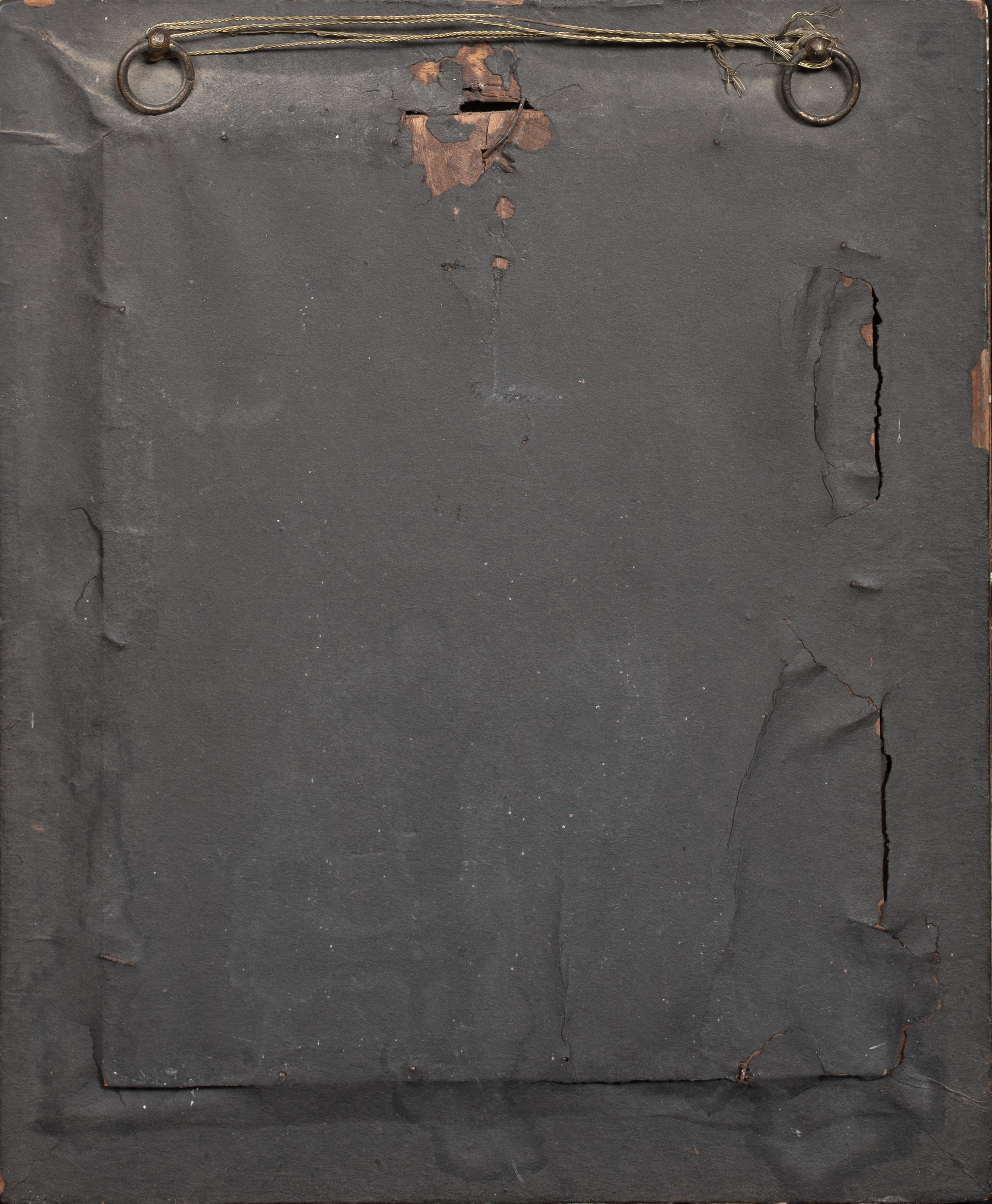 Mater Dolorosa, école italienne des XVIe et XVIIe siècles - Noir Landscape Painting par Unknown