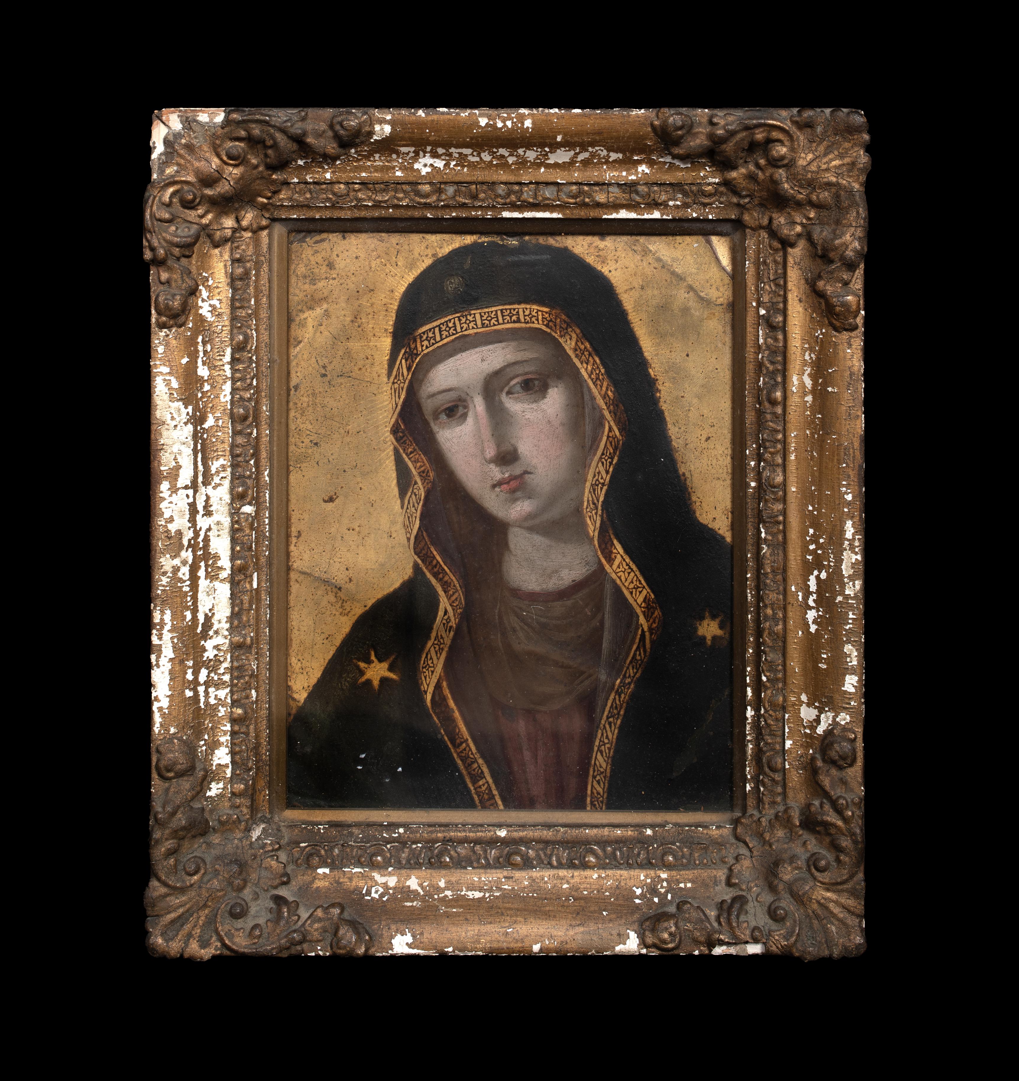Mater Dolorosa, 16e/17e siècle

École italienne

XVIe-XVIIe siècle Représentation de la Mater Dolorosa (Mère des Douleurs) de l'école italienne, huile sur cuivre. Icone de dévotion d'excellente qualité et en très bon état représentant la madone en