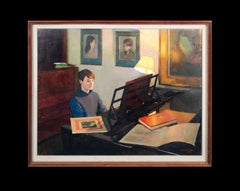 Matthew At The Piano, dated 1969 by EDWARD HALL (1922-1991)
