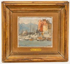 Maurice Desire-Lucas (1900-1975) - Early 20th Century Oil, The Harbour