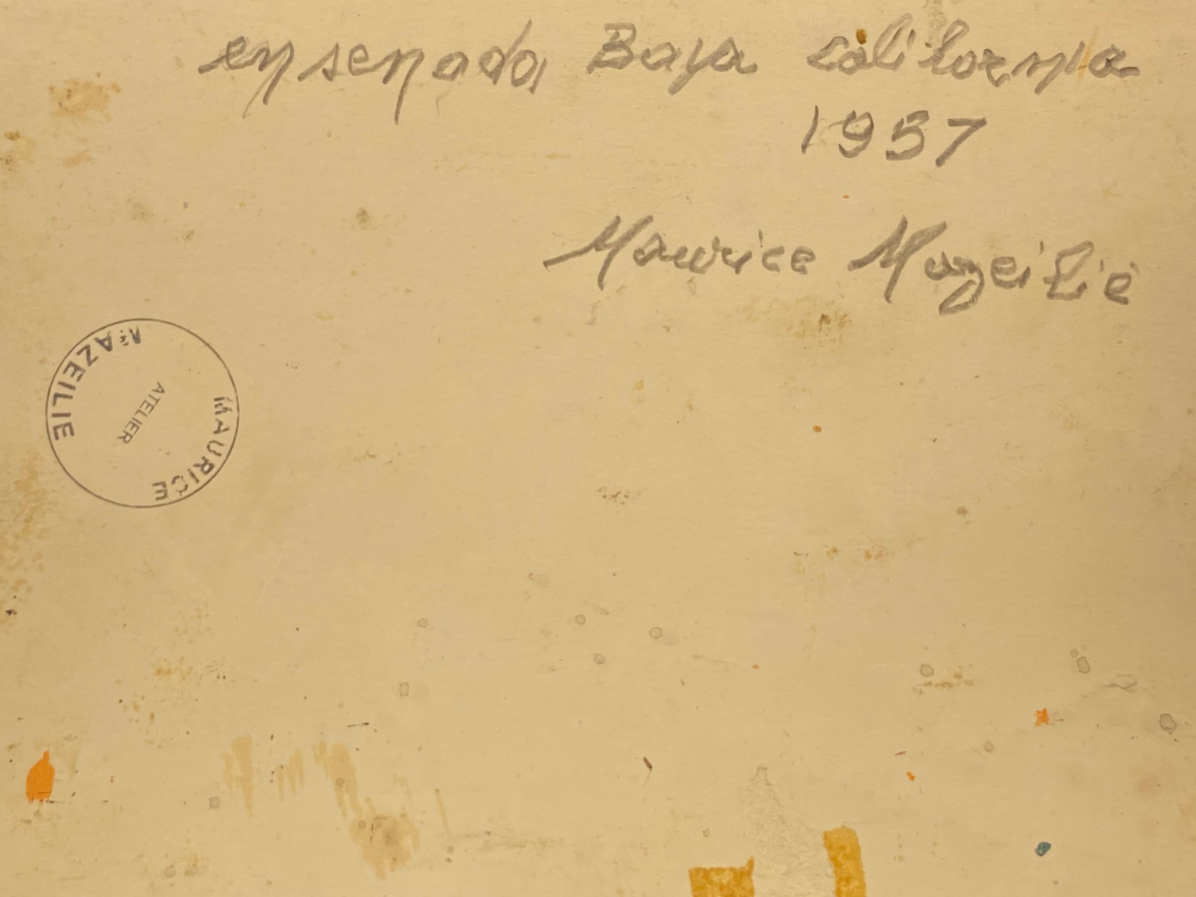 Maurice Mazeilie, óleo impresionista francés, Puerto marítimo en venta 2